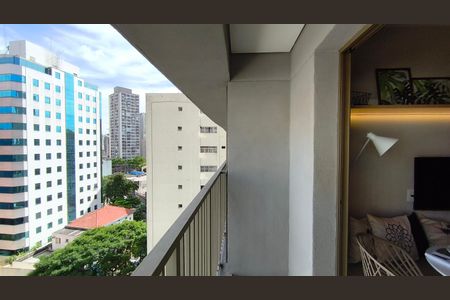 Apartamento para alugar com 22m², 1 quarto e sem vagaVaranda