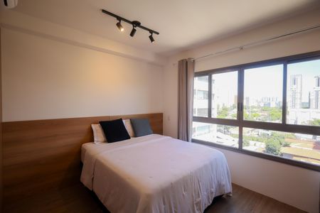 Quarto - Sala  de kitnet/studio para alugar com 1 quarto, 25m² em Brooklin, São Paulo