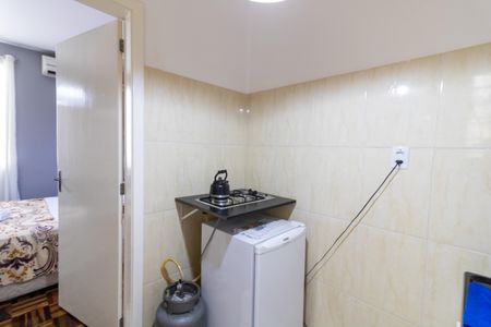 Cozinha de kitnet/studio à venda com 1 quarto, 23m² em Cidade Baixa, Porto Alegre