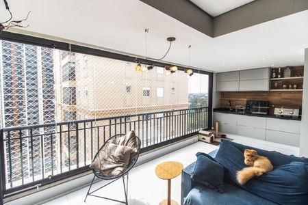 Varanda gourmet de apartamento à venda com 3 quartos, 92m² em Alphaville Empresarial, Barueri