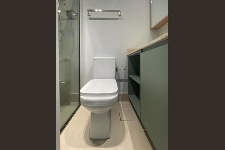 Studio para alugar com 30m², 1 quarto e sem vaga Studio para alugar com 30m², 1 quarto e sem vagaBanheiro