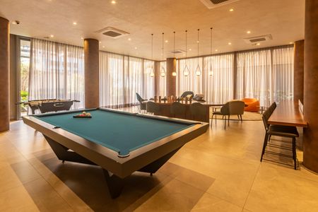 Studio para alugar com 30m², 1 quarto e sem vaga Studio para alugar com 30m², 1 quarto e sem vagaSalão de jogos