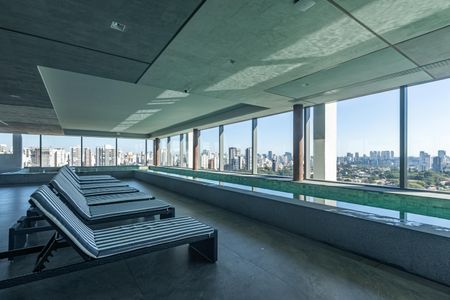 Studio para alugar com 30m², 1 quarto e sem vaga Studio para alugar com 30m², 1 quarto e sem vagaÁrea comum - Piscina