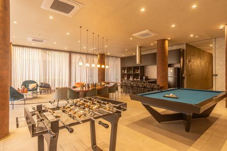 Studio para alugar com 30m², 1 quarto e sem vaga Studio para alugar com 30m², 1 quarto e sem vagaSalão de jogos