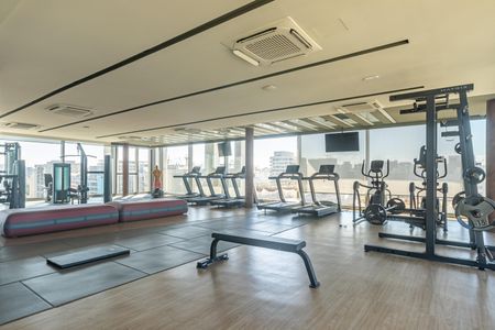 Studio para alugar com 30m², 1 quarto e sem vaga Studio para alugar com 30m², 1 quarto e sem vagaÁrea comum - Academia