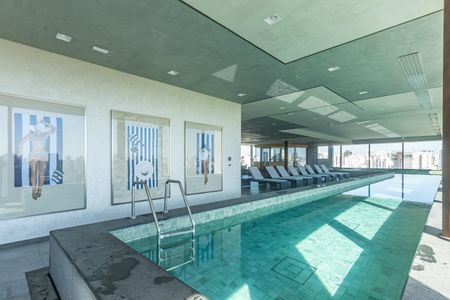 Studio para alugar com 30m², 1 quarto e sem vaga Studio para alugar com 30m², 1 quarto e sem vagaÁrea comum - Piscina