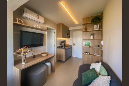 Sala de apartamento para alugar com 1 quarto, 26m² em Vila Olímpia, São Paulo