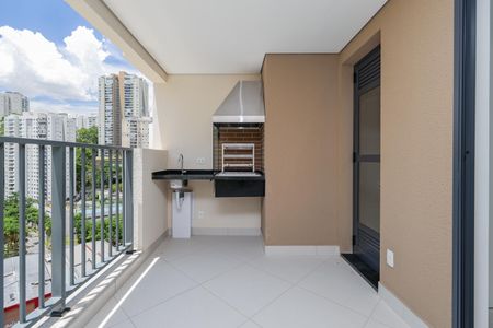 Varanda da Sala de apartamento à venda com 2 quartos, 60m² em Vila Andrade, São Paulo