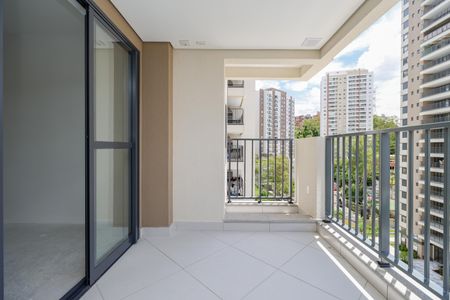 Varanda da Sala de apartamento à venda com 2 quartos, 60m² em Vila Andrade, São Paulo