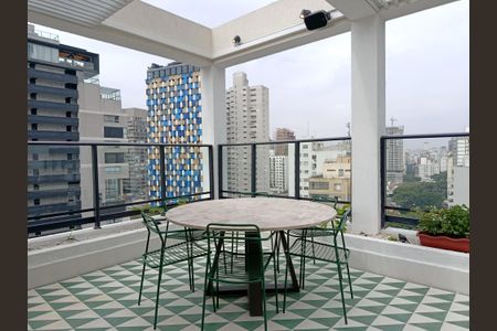 Studio para alugar com 20m², 1 quarto e sem vagaSalão de festas - rooftop