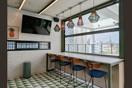 Studio para alugar com 20m², 1 quarto e sem vagaSalão de festas - rooftop