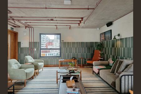 Studio à venda com 22m², 1 quarto e sem vagaEspaço convivência - rooftop