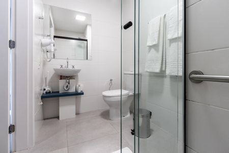 Studio para alugar com 26m², 1 quarto e sem vaga Studio para alugar com 26m², 1 quarto e sem vagaBanheiro