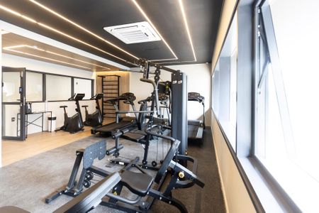 Studio para alugar com 26m², 1 quarto e sem vaga Studio para alugar com 26m², 1 quarto e sem vagaAcademia