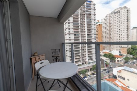 Varanda do Studio de kitnet/studio à venda com 1 quarto, 32m² em Pompeia, São Paulo