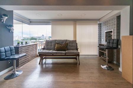 Varanda da Sala de apartamento à venda com 2 quartos, 87m² em Vila Homero Thon, Santo André