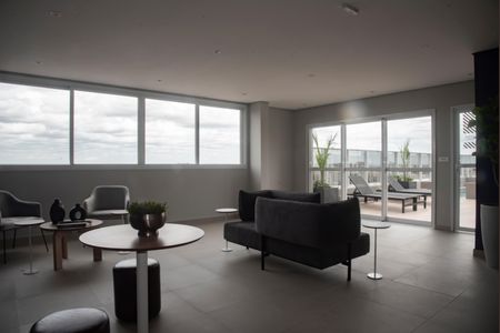 Apartamento para alugar com 34m², 1 quarto e sem vagaHall da cobertura