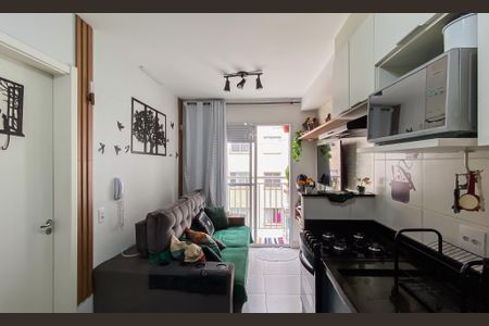 Sala + Cozinha de apartamento à venda com 1 quarto, 28m² em Vila Penteado, São Paulo