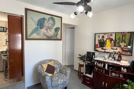 Sala de apartamento para alugar com 2 quartos, 46m² em Aparecida, Santos