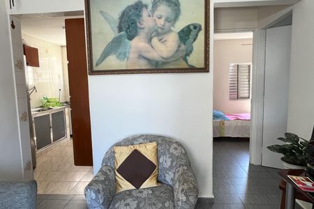 Sala de apartamento para alugar com 2 quartos, 46m² em Aparecida, Santos