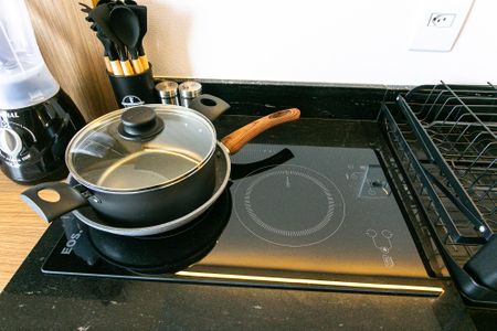 Studio para alugar com 26m², 1 quarto e sem vagaCozinha - Cooktop
