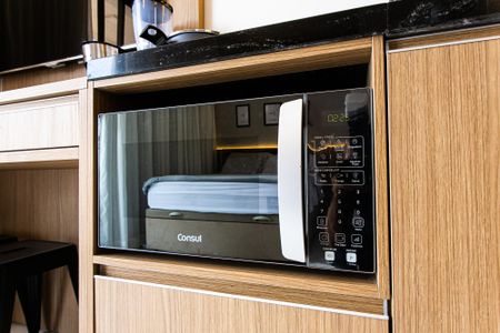 Studio para alugar com 26m², 1 quarto e sem vagaCozinha - Microondas