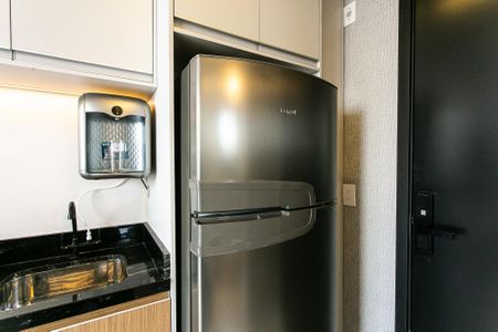 Studio para alugar com 26m², 1 quarto e sem vagaCozinha - Geladeira