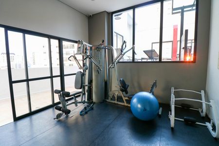 Apartamento para alugar com 40m², 1 quarto e 1 vaga Apartamento para alugar com 40m², 1 quarto e 1 vagaÁrea comum - Academia
