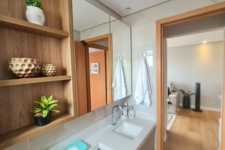 Apartamento à venda com 59m², 2 quartos e 1 vagaBanheiro social