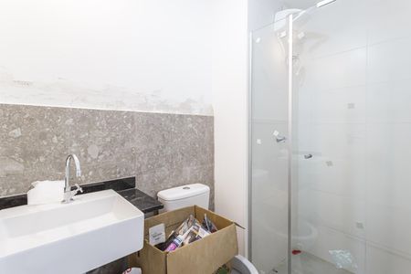 Banheiro de kitnet/studio para alugar com 1 quarto, 26m² em Vila Olímpia, São Paulo