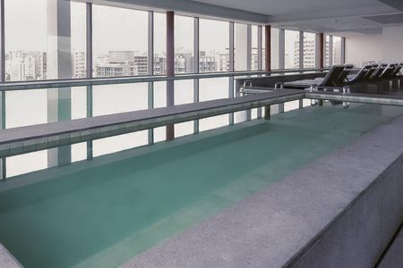 Studio para alugar com 36m², 1 quarto e sem vaga Studio para alugar com 36m², 1 quarto e sem vagaÁrea comum - Piscina