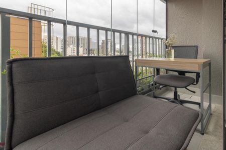 Studio para alugar com 36m², 1 quarto e sem vaga Studio para alugar com 36m², 1 quarto e sem vagaVaranda