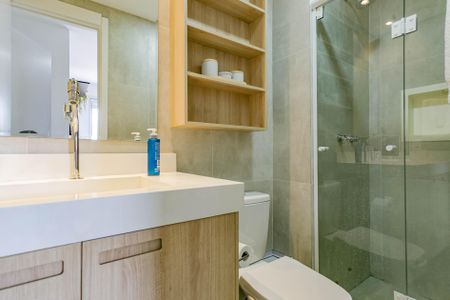 Apartamento à venda com 55m², 1 quarto e 1 vaga Apartamento à venda com 55m², 1 quarto e 1 vagaBanheiro da Suíte