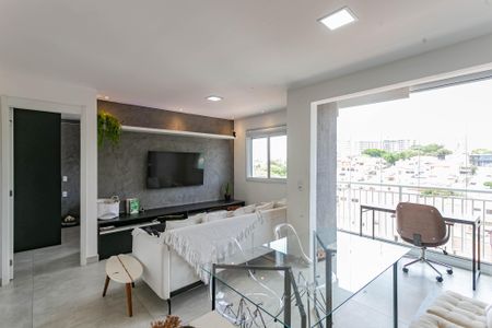 Sala de apartamento à venda com 1 quarto, 55m² em Vila Dom Pedro I, São Paulo