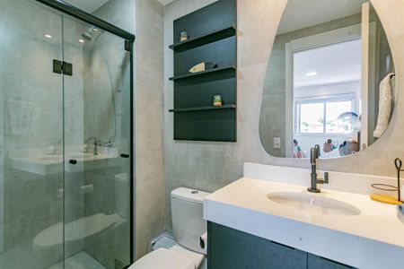 Apartamento à venda com 55m², 1 quarto e 1 vaga Apartamento à venda com 55m², 1 quarto e 1 vagaBanheiro Social