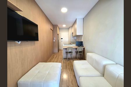 Sala de apartamento para alugar com 1 quarto, 32m² em Indianópolis, São Paulo