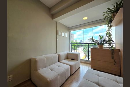 Sala de apartamento para alugar com 1 quarto, 32m² em Indianópolis, São Paulo