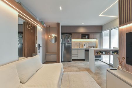 Sala de apartamento para alugar com 1 quarto, 50m² em Vila Gertrudes, São Paulo