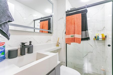 Banheiro da Suíte de apartamento à venda com 2 quartos, 36m² em Ipiranga, São Paulo