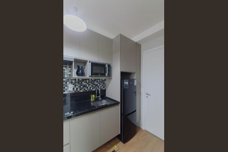 Cozinha de kitnet/studio para alugar com 1 quarto, 24m² em Chácara Klabin, São Paulo