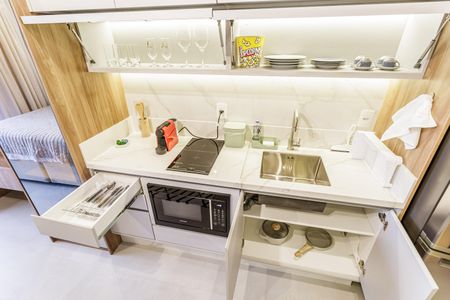 Studio para alugar com 25m², 1 quarto e sem vagaCozinha