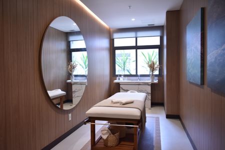 Studio à venda com 33m², 1 quarto e sem vagasala de massagem