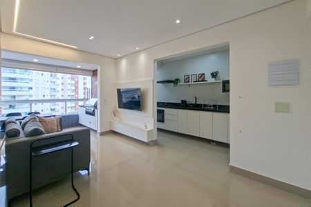Sala de apartamento para alugar com 1 quarto, 51m² em Guilhermina, Praia Grande