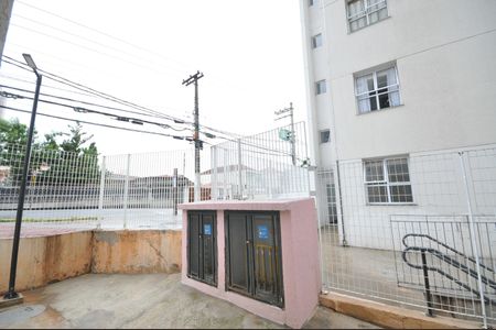 Vista da sacada da Sala de apartamento à venda com 1 quarto, 38m² em Parque Vitoria, São Paulo