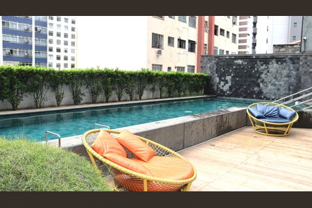 Studio à venda com 34m², 1 quarto e sem vagaPiscina