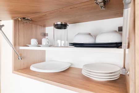 Cozinha de kitnet/studio para alugar com 1 quarto, 32m² em Alto de Pinheiros, São Paulo