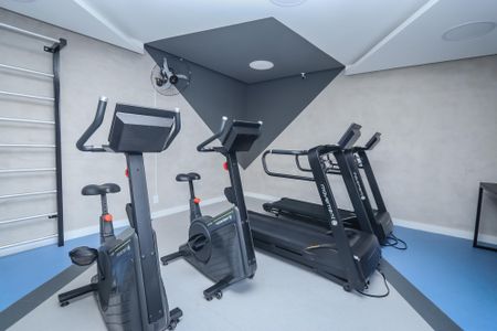 Apartamento à venda com 28m², 1 quarto e 1 vaga Apartamento à venda com 28m², 1 quarto e 1 vagaÁrea comum - Academia
