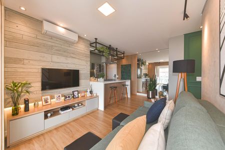 Sala de apartamento à venda com 2 quartos, 74m² em Jardim das Acacias, São Paulo