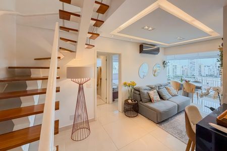 Sala de apartamento à venda com 2 quartos, 114m² em Bosque da Saúde, São Paulo