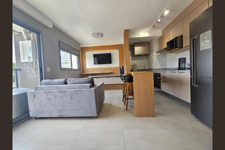 Sala/Cozinha de apartamento para alugar com 1 quarto, 33m² em Vila Cordeiro, São Paulo